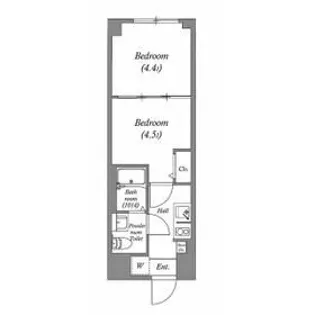 CORVAL亀有【4階】の間取り