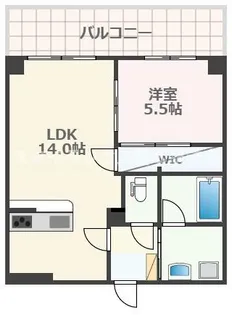Lestia坪井【10階】の間取り
