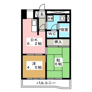 ラポールヤマミツ【4階】の間取り