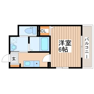 LibraCourt苦竹【1階】の間取り