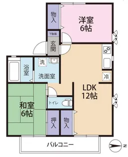 オークス【2階】の間取り