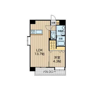 八王寺ツインタワーEAST【9階】の間取り