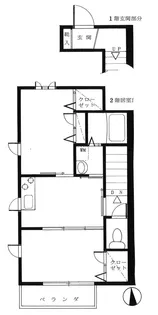 ヴィエントヴェルデ【2階】の間取り