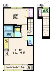 メゾン・ド・ボヌール【2階】の間取り