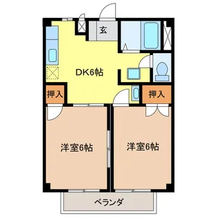 メッセ A【2階】の間取り