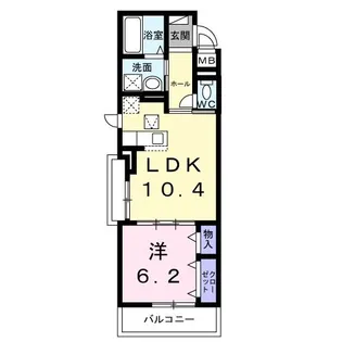 ラプルーヴ【1階】の間取り