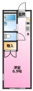 レオパレスANNEX新川崎【2階】の間取り