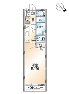 ハビテ清瀬【3階】の間取り