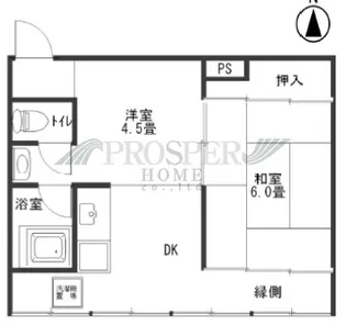エイシン長栄寺ビル【5階】の間取り