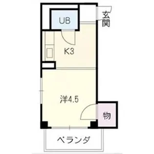 ハイツリトル松下【3階】の間取り