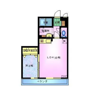 フルール・ド・ヴェール【3階】の間取り