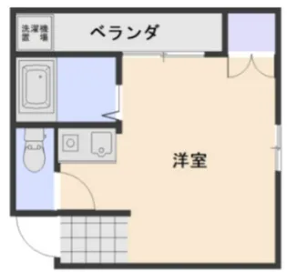 津高台ハイツ【1階】の間取り