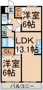 ヒルトップD棟【1階】の間取り