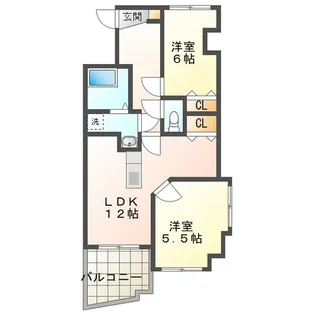 ハンキードリー【4階】の間取り