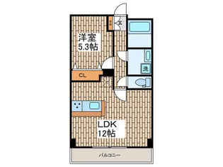 コルティーレ久が原【1階】の間取り