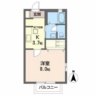 イオーネ・エイト【1階】の間取り