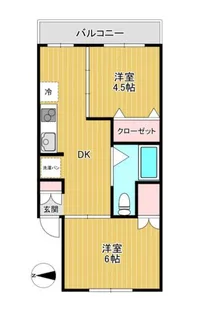 池袋ローヤルコーポ【4階】の間取り