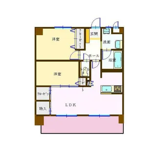 サンフォレスト三林ビル【2階】の間取り
