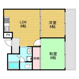 ローレルハイツ【8階】の間取り