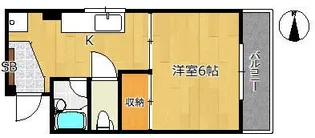 布屋マンション【1階】の間取り