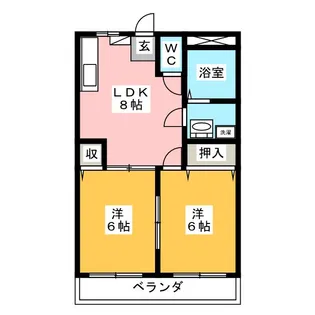 グリーンマンション細谷【1階】の間取り