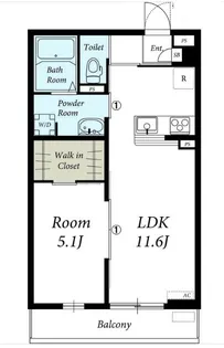 リブリ・グランドソレーユ【1階】の間取り