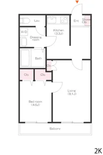 あおばマンション【4階】の間取り