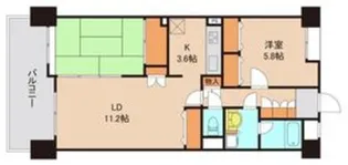 グランドパレス37【5階】の間取り