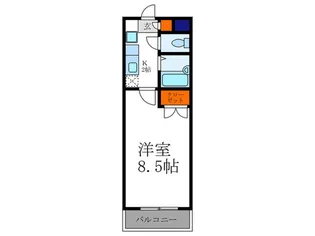 フロ-ラ北泉【2階】の間取り