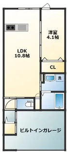 CASTELLO D【1階】の間取り