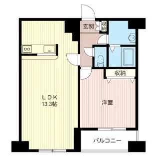 マストライフ目黒南【9階】の間取り