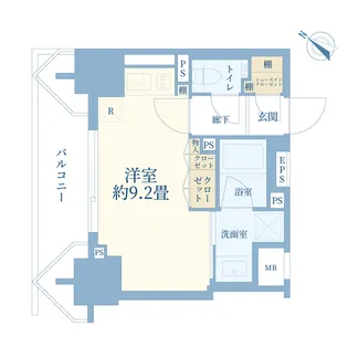 シティハウス目黒ザ・ツイン NORTH【13階】の間取り