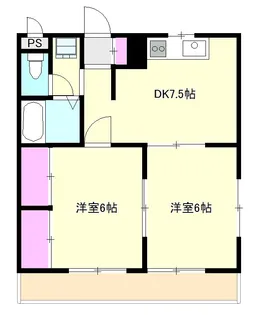エトワール田村【4階】の間取り