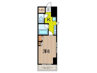 ローテンブルク【6階】の間取り