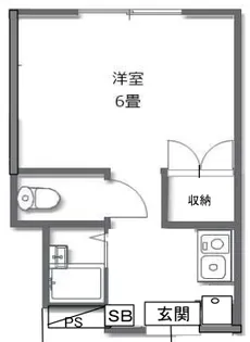 ミヤビハイツII【1階】の間取り