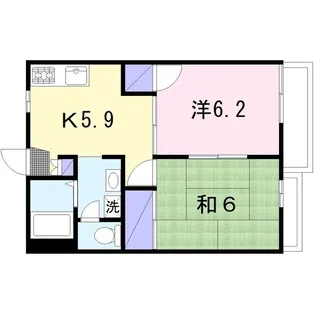 ボナール・メゾン【2階】の間取り