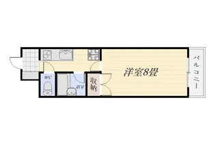 ファインビュー高麗【4階】の間取り