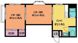 ビューフラット磯子【3階】の間取り