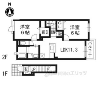 サントノーレ2【2階】の間取り