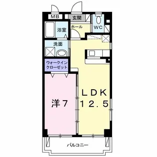 カルム・ヴィラ ゆき【4階】の間取り