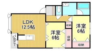 ルフージュII【1階】の間取り