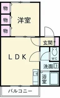 メゾン柿田 B【1階】の間取り
