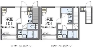 クレイノウエストコート【1階】の間取り