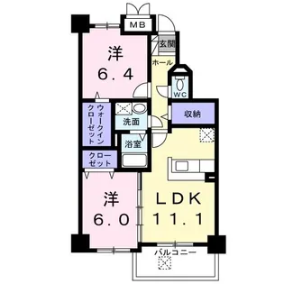 カイラス・ドルフ【1階】の間取り