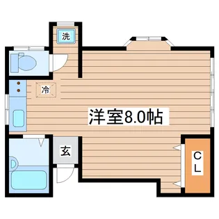 ハイツホウエイ【2階】の間取り