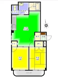 S・Sコーポ【2階】の間取り