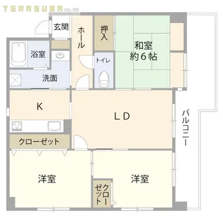 ナイスモア中島【10階】の間取り