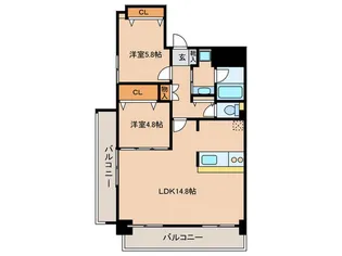 アビターレ薬院南【12階】の間取り