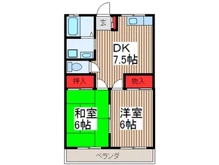 グランハイム椎橋【1階】の間取り