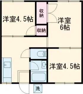 ニットーコーポ【2階】の間取り